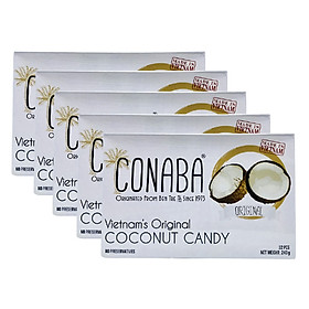 5 Hộp Kẹo Dừa Conaba Béo Nước Cốt Dừa (240g x 5)