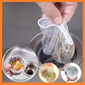 Mua SET 50 túi lọc rác để bồn rửa bát-miệng túi co giãn