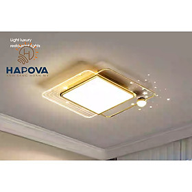Đèn ốp trần Vuông HAPOVA ANNAL 1047 D500 3 Chế độ Ánh sáng