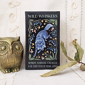 Bộ bài Wild Whiskers Spirit Animal Oracle tặng đá thanh tẩy