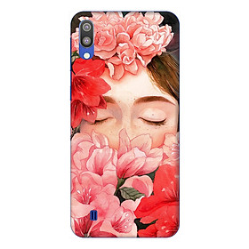Ốp lưng dành cho điện thoại Samsung Galaxy M10 hình Cô Gái Hoa Hồng - Hàng chính hãng