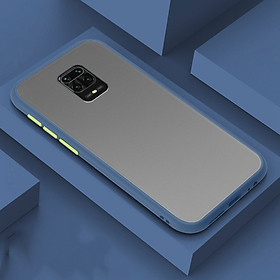 Ốp lưng cho Xiaomi Redmi Note 9S - Redmi Note 9 Pro trong nhám viền màu