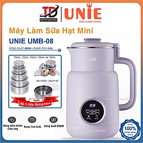 Máy làm sữa hạt đa năng Unie UMB08, Xay nấu 5 chức năng, Hàng chính hãng