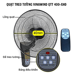 Mua Quạt treo tường Sothing Vinawind QTT 400-XHĐ có điều khiển- Hàng chính hãng