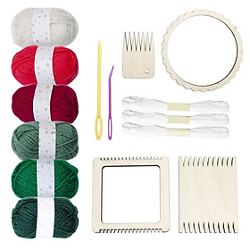 Weaving  Supplies Mini Wooden for Beginners Woven Coaster Pendant Weaving
