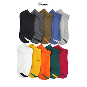 Set 5 Đôi Vớ Nữ Cổ Ngắn GOMTAT Phong Cách Vintage, Tất Cổ Ngắn Nữ Nhiều Màu 5 Đôi Sử Dụng Cả Tuần  CB001-5DOI
