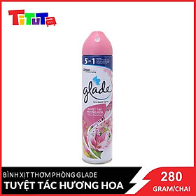 Bình Xịt Thơm Phòng Glade Nature Tuyệt Tác Hương Hoa 280g