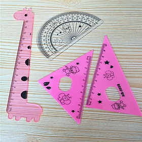 Bộ thước kẻ hươu cao cổ dễ thương (4 món)