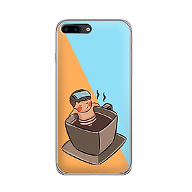 Ốp lưng dẻo cho điện thoại Iphone 7 Plus/Iphone 8 Plus - 01014 7896 RELAX02 - in hình chibi dễ thương - Hàng Chính Hãng