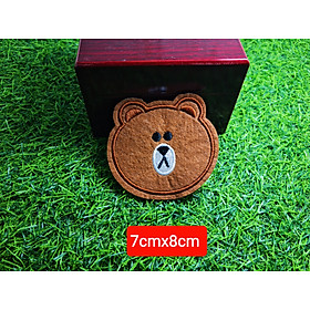 Sticker Ủi Hình Gấu Mr.Bear Dùng Trong Trang Trí Quần Áo MS7548