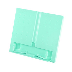 Portable Plastic Book Stand Foldable Book Document Holder Adjustable 6 Angles Bookstand Desk Reading Kitchen Stand for