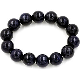 Vòng tay chuỗi hạt đá lam sa 14 ly 14 hạt