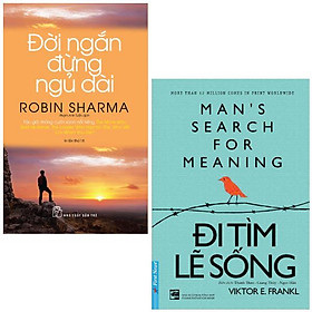 Hình ảnh Combo Sách Đi Tìm Lẽ Sống + Đời Ngắn Đừng Ngủ Dài (Bộ 2 Cuốn) - Tái Bản