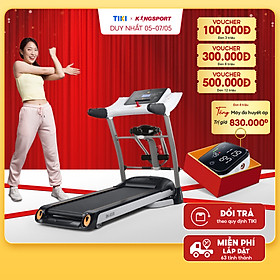 Máy chạy bộ tại nhà Kingsport BK-6000 đa năng có chức nâng dốc tự động, kèm theo đai massage và thanh gập bụng