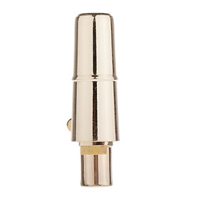 Alto Saxophone Mouthpiece Gold Plated Sax Mouth Pieces Accessory - 3.9x0.6