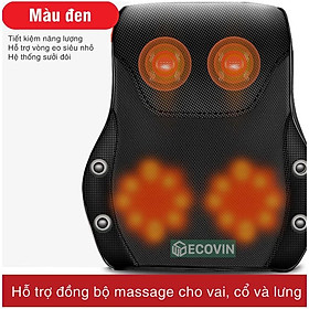 Gối Massage Cổ, Vai Gáy, Máy Mát Xa Lưng và Cổ Hồng Ngoại