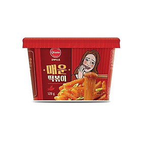 Combo 3 hộp Bánh gạo Topokki & Miến OTaste vị cay ngọt 128gr