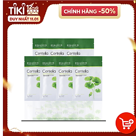 Combo 10 mặt nạ dưỡng ẩm, làm trắng và mờ thâm sẹo Beauskin Cica Centella 30ml - Hàn Quốc Chính Hãng