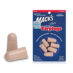Nút Nhét Tai Chống Ồn Chống Nước MACK'S Có Thể Giặt (3 Cặp)