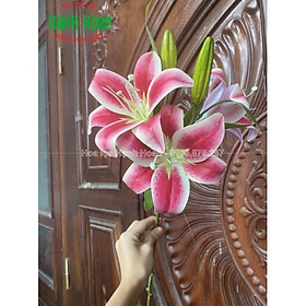 Mua CÀNH HOA LY SILLICON 3 BÔNG 2 NỤ CÁI CẤP NHẬP KHẨU- HOA GIẢ