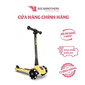 Xe scooter trẻ em Scoot and Ride Highwaykick 3 LED màu Lemon