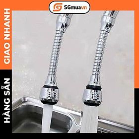 Mua Đầu vòi tăng áp nhựa ABS mạ màu chrome bạc  Đầu vòi tăng áp rửa bát 3 chế độ phun cực mạnh xoay 360 độ