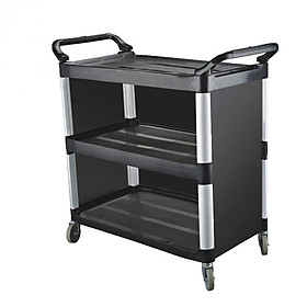 Mua XE ĐẨY PHỤC VỤ 3 TẦNG BẰNG NHỰA – MÀU ĐEN