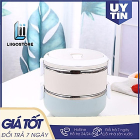 Hộp cơm giữ nhiệt lõi inox 2 tầng Lunch Box