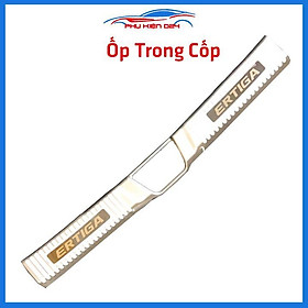 Ốp chống trầy cốp Ertiga 2019-2020-2021-2022 inox sáng bóng bảo vệ xe chống va đập