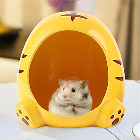 Ceramic Hamster House Hut Cave Cage Summer Cool Small Animals Mini Bed