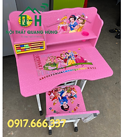Mua Bộ bàn học sinh lắp ráp công chúa chống gù cho bé học tại nhà