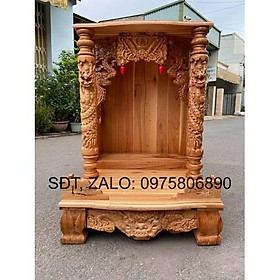 Mua Bàn thờ thần tài ông địa gỗ xoan 56 x 81cm  bàn thờ gỗ   bàn thờ ông địa