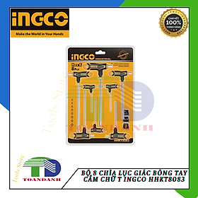 Mua Bộ 8 chìa lục giác bông tay cầm chữ T Ingco HHKT8083