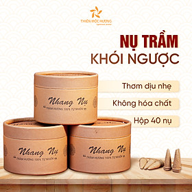 Hình ảnh Nhang Nụ Trầm Hương tự nhiên khói chảy ngược - Hộp 40 nụ - Mùi thơm dịu nhẹ, không cay mắt, không kích mũi - Thiên Mộc Hương