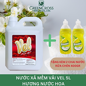 [MUA 1 TẶNG 2] Nước xả vải mềm vải, khử mùi, lưu hương bền lâu VEL Can 5 Lít Tiết kiệm