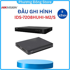Mua Đầu ghi HIKVISION  Hybrid TVI-IP 8Mp 8 kênh iDS-7208HUHI-M1/E( C ) hỗ trợ 1 SATA đến 10TB  đàm thoại 2 chiều  .-Hàng chính hãng