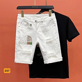 Quần short jean nam, chất jean mềm mịn họa tiết cao cấp thương hiệu Julido Store mã JD207