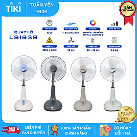 Quạt Lỡ Sắt Senko LS1630 - Màu Ngẫu Nhiên - Hàng Chính Hãng