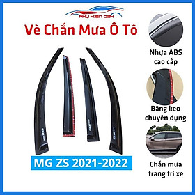 Vè che mưa cho xe ô tô MG ZS 2021-2022 vè đen bảo vệ trang trí xe