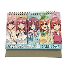 (Lịch 2020) Lịch để bàn hình Anime Gotoubun no Hanayome - Nhà có năm nàng dâu