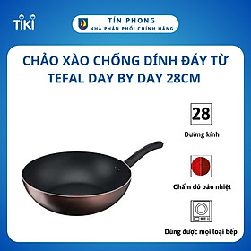 Mua Chảo xào chống dính đáy từ Tefal Day by Day 28cm  dùng cho mọi loại bếp- Hàng chính hãng