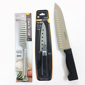 Combo 3 Dao thái gọt, nạo cắt hoa quả thực phẩm Hàn Quốc