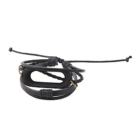 〖Follure〗Leather Bracelet Strap Weave Braided Bracelet Replacement For Xiaomi Mi Band 3