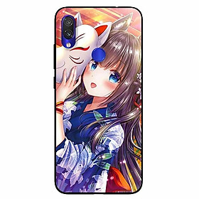 Ốp lưng in cho Xiaomi Redmi Note 7 Cô Gái Neko
