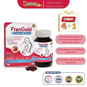 Viên uống bổ bầu FranGold MamaCare bổ sung vitamin và khoáng chất, nâng cao sức đề kháng, hỗ trợ giảm mệt mỏi cho phụ nữ trong và sau thai kì - Hộp 30 viên