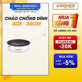 Mua Chảo chống dính bếp từ lòng sâu cao cấp KOCHER size 20-24cm 5 lớp đáy