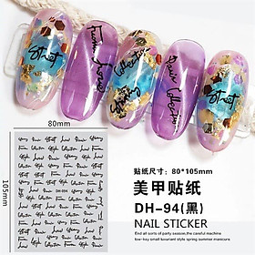 dán chữ - sticker dán móng tay làm nail