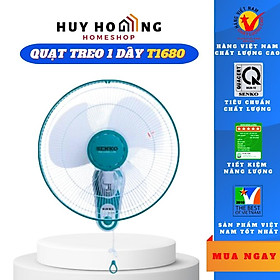 Quạt treo tường 1 dây Senko T1680 ( Màu ngẫu nhiên) - Hàng chính hãng