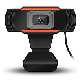 Webcam HXSJ A870 USB 480P tiêu cự cố định tích hợp Micrô hấp thụ âm thanh cho Máy tính để bàn Máy tính xách tay -Màu quả cam