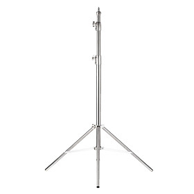 Heavy Duty Photography Light Stand Tripod Stainless Steel Max. 280cm/110in Height with 1/4 Inch and 3/8 Inch Screw for Studio Softbox Monolight Video Light Flash Light